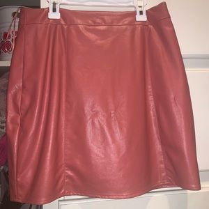 Leather skirt